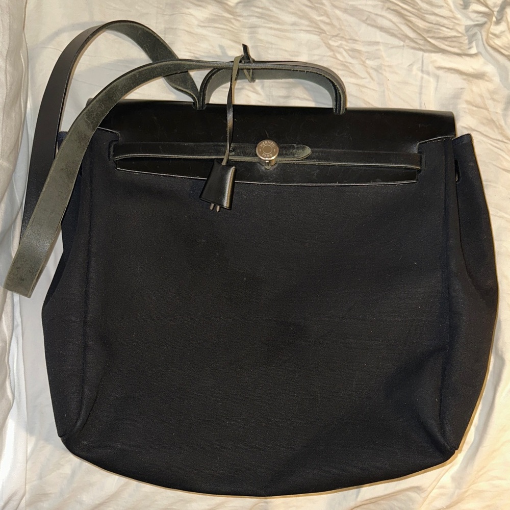 Hermes  HERBAG Tote Bag with Leather Handles